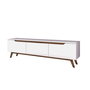 Hanah Home Soporte para TV D1 - 794 Blanco y Nogal